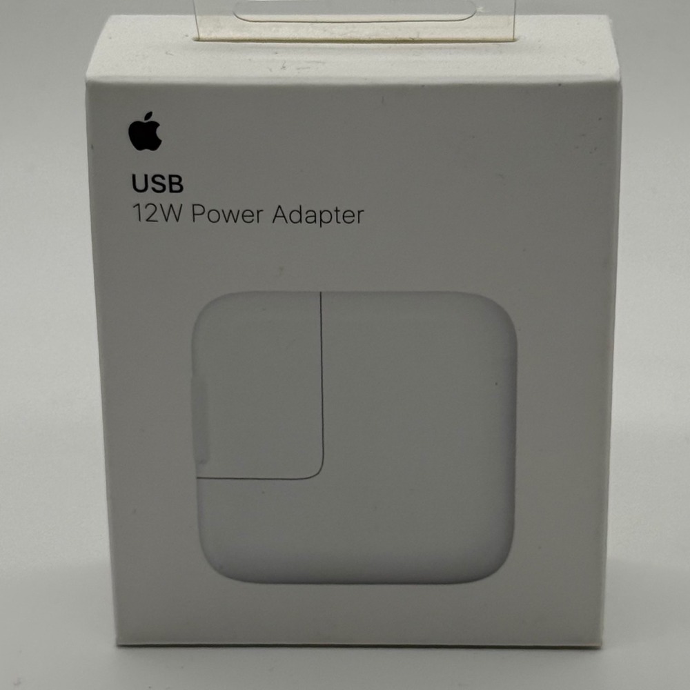 Apple 12W USB Power Adapter MGN03AM/A White Wall Charger for iPad iPhone Watch